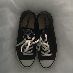 Converse Black eyelets design Sz 9 women